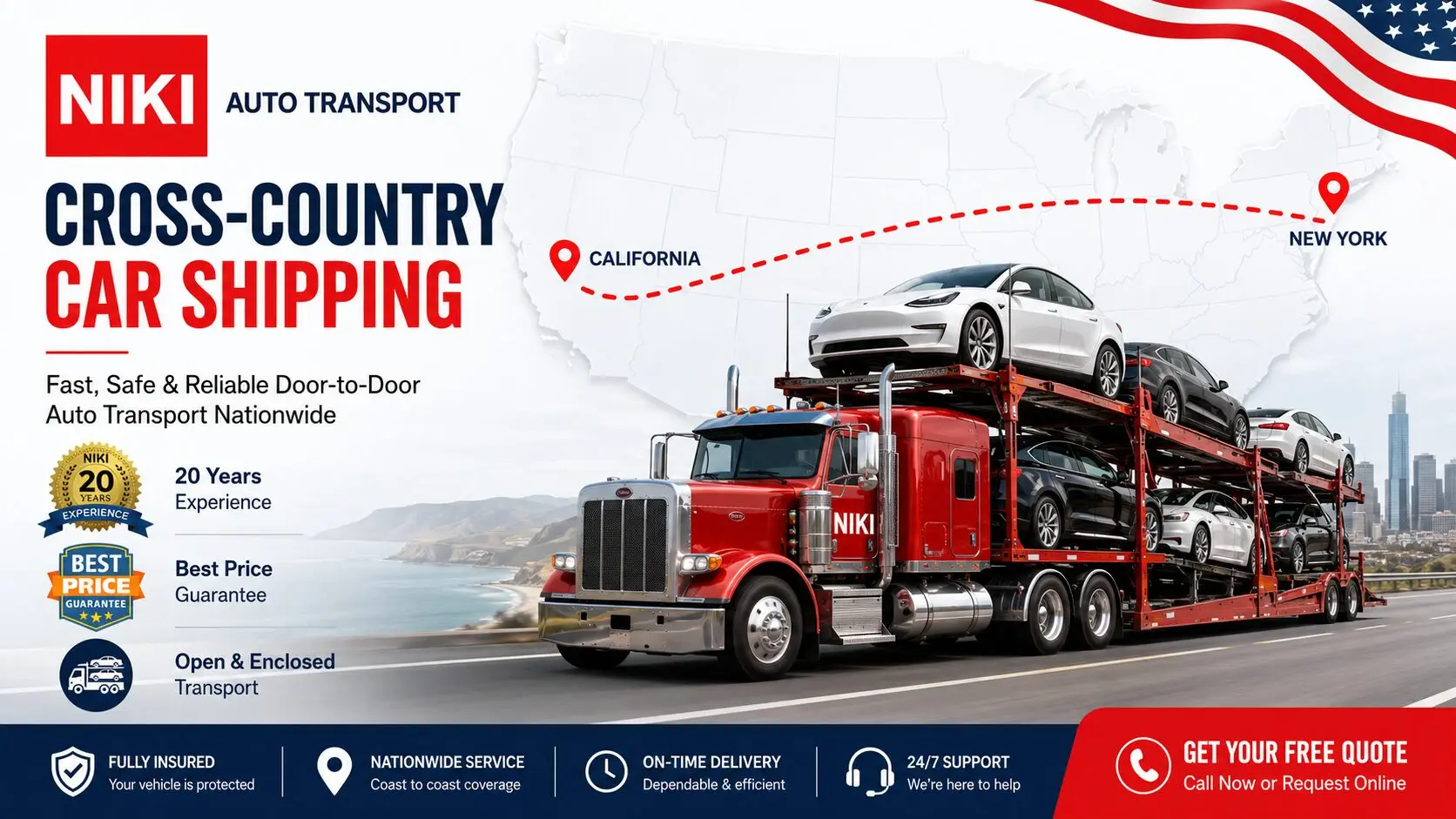 New Jersey to Pennsylvania Car Shipping route planning