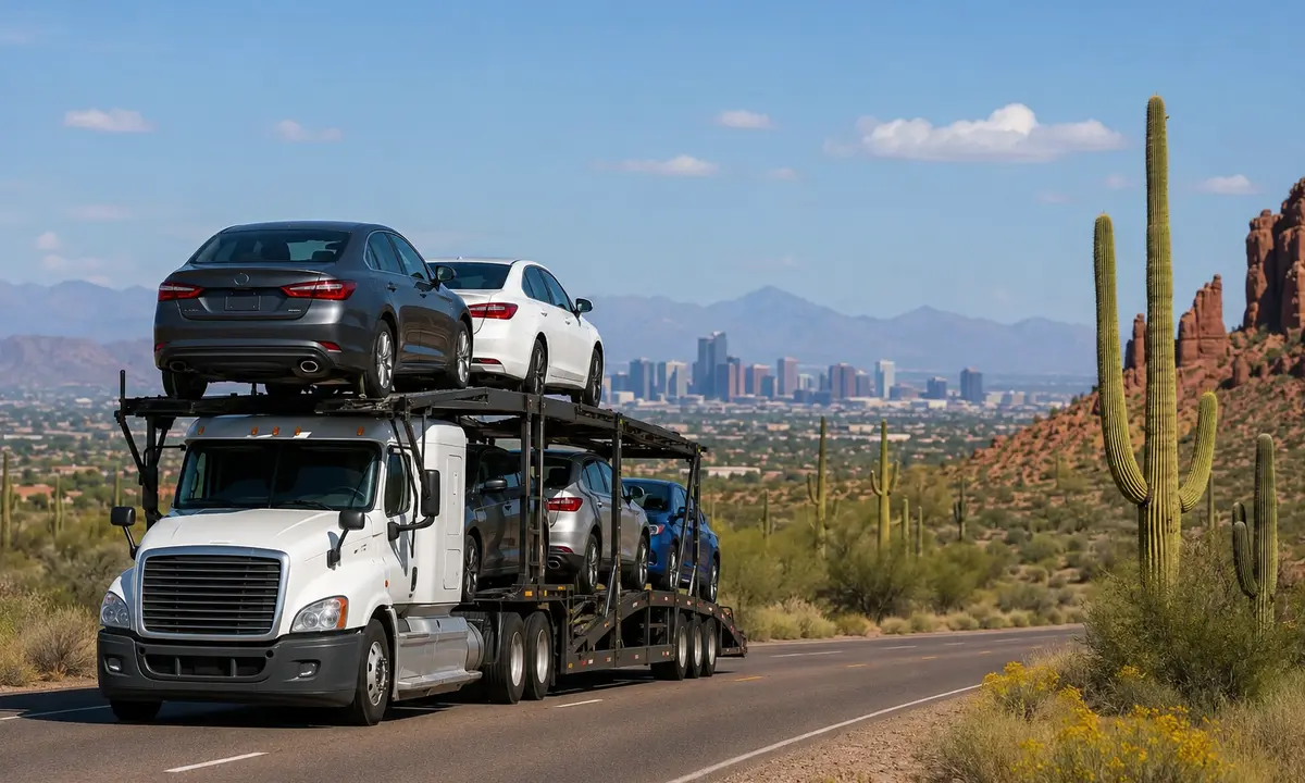 Arizona car shipping with an auto transport carrier