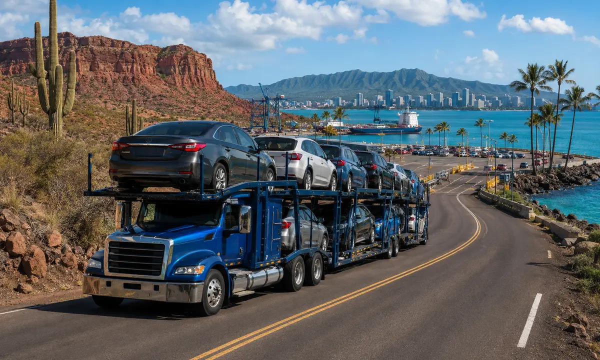 Arizona to Hawaii car shipping on an auto transport carrier