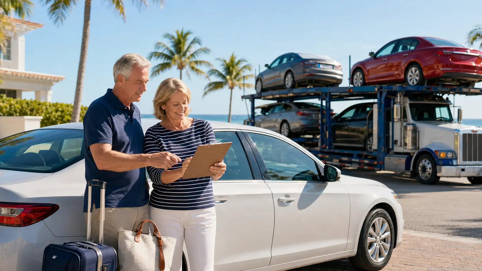 Alaska to Hawaii car shipping on an auto transport carrier