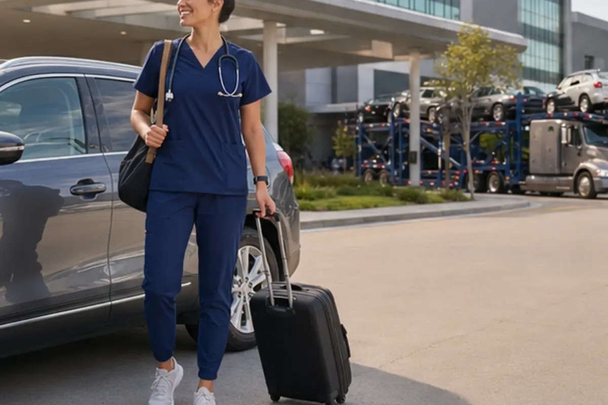 Travel Nurse Car Shipping Services coordinated by NIKI Auto Transport