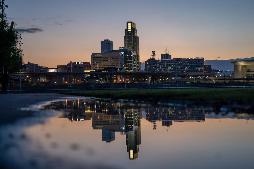 Omaha, Nebraska skyline at dusk Omaha, Nebraska skyline at dusk