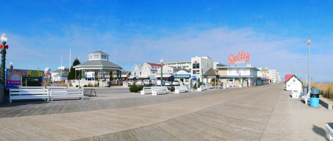 Rehoboth Beach boardwalk in Delaware Rehoboth Beach boardwalk in Delaware