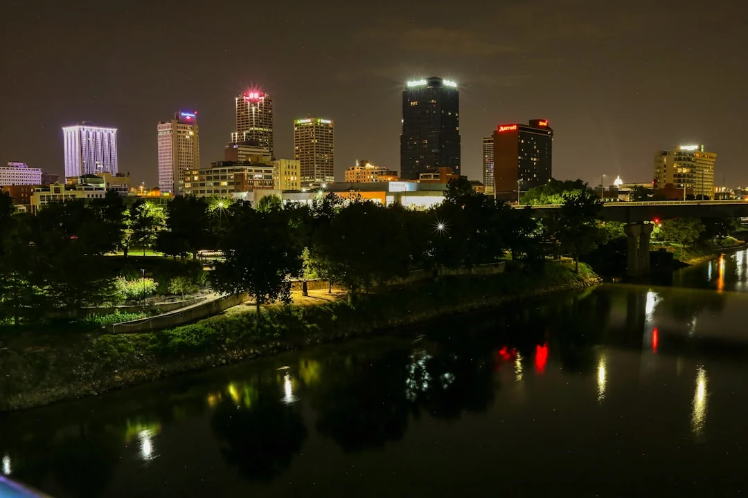 Little Rock, Arkansas skyline at night Little Rock, Arkansas skyline at night